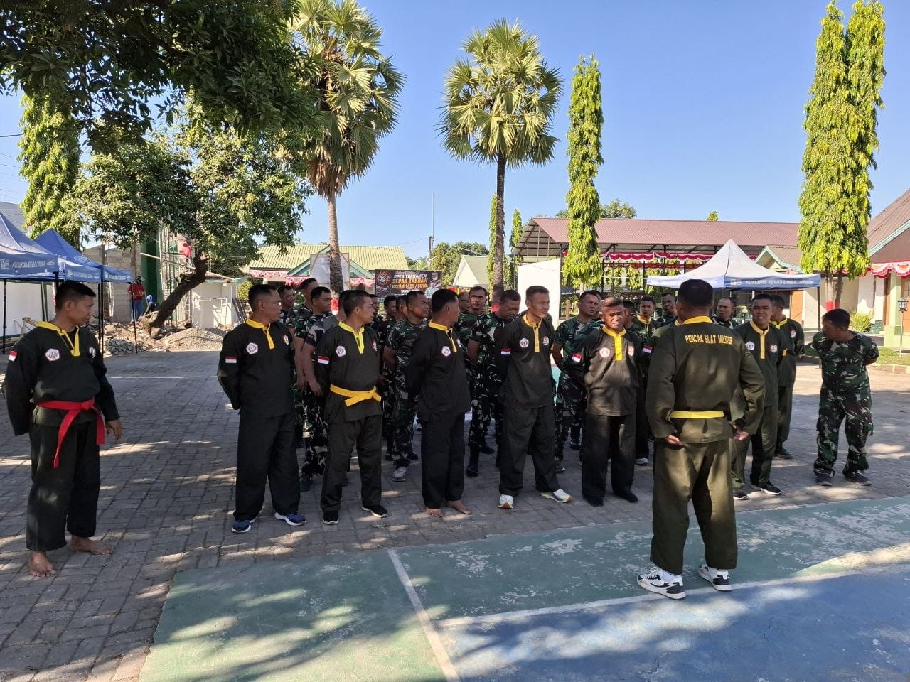 *Kukuhkan Ketangguhan Prajurit, Kodim 1409/Gowa Gelar Latihan PSM di Makodim*