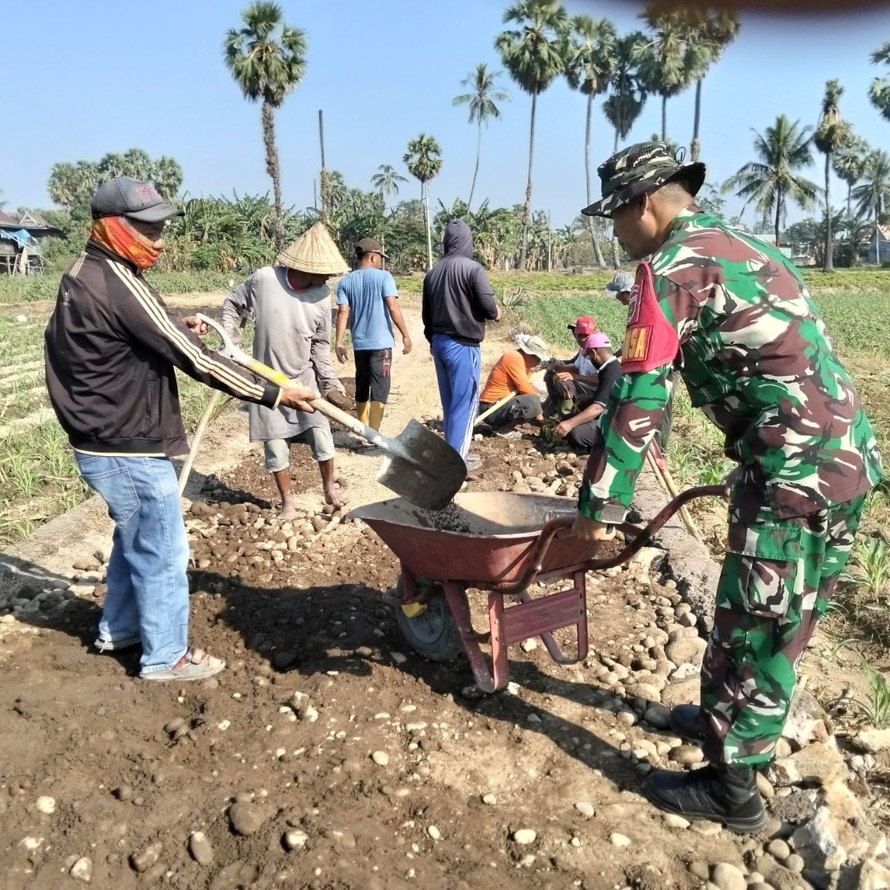 *Sinergi Babinsa dan Warga Desa Bontosunggu Gotong Royong Benahi Jalan Tani Penghubung Dusun*    GOWA — Guna mendukung kesejahteraan masyarakat dan