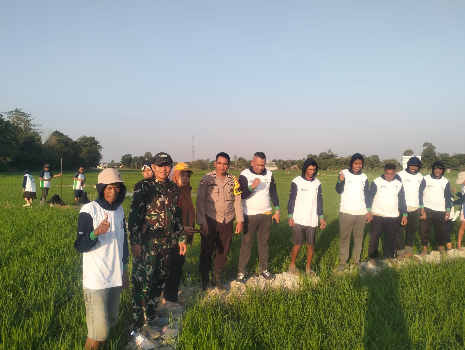 *Dukung Swasembada Pangan, Babinsa Koramil Bajeng Dampingi Sosialisasi Aplikasi Antiji di Gowa*